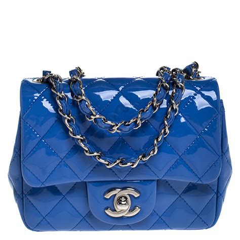 blue chanel bags|chanel blue flap bag.